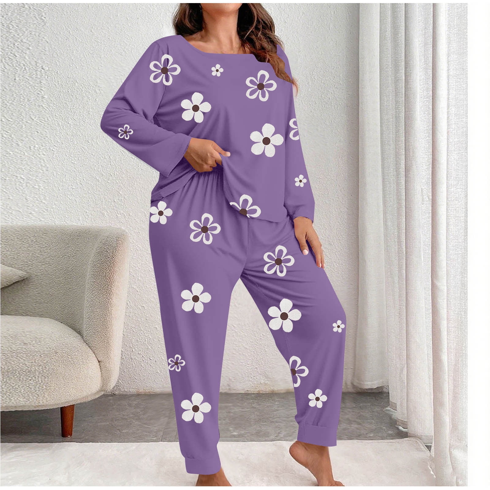 Nightwear | Ensemble pyjama chemise à manches longues avec détails de