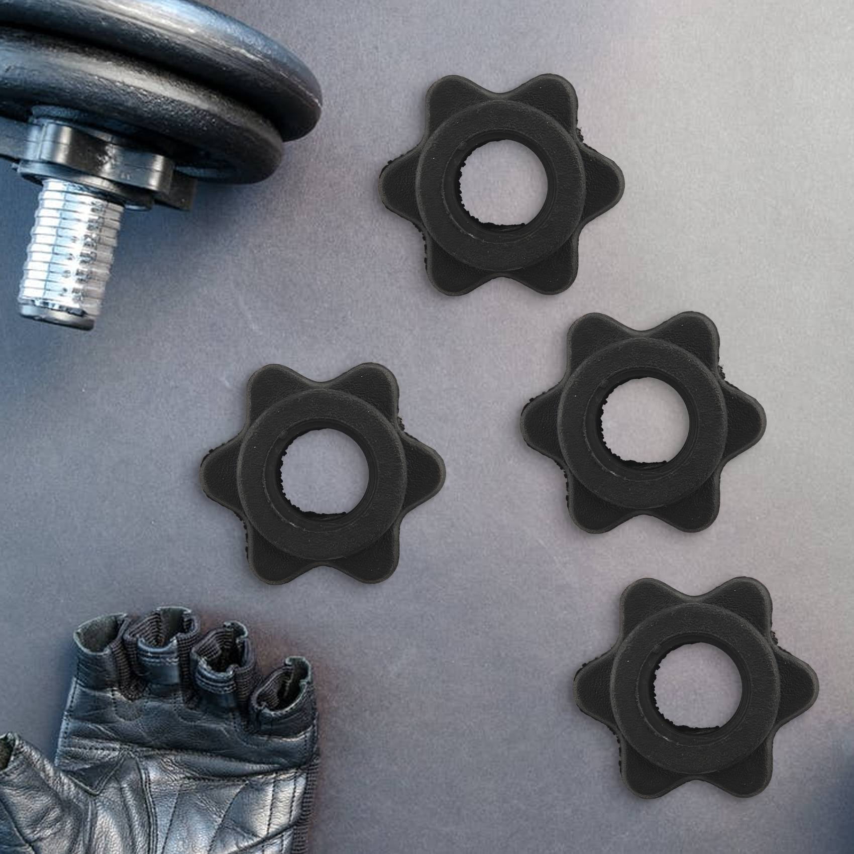 4 Pairs Dumbbell Hex Nut Dumbbell Rod Nut Spinlock Collars For Barbells