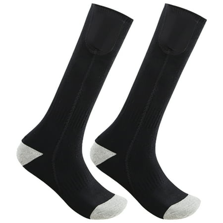 

Toma Electric Heated Socks USB Rechargeable Thermal Socks 3 Level Temperatures Adjustment Heating Socks with Remote Controller for Winter Skiing Camping Cycling
