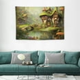 thumbnail image 2 of COMIO Fairy Forest Mushroom Decor Tapestry, Cute Fantasy Enchanted Forest Garden Tapestries Wall Hanging for Girls Bedroom College Dorm Room Aesthetic Fairytale Nature Nursery Poster Blanket, 2 of 7