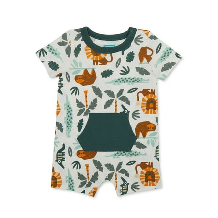 

Garanimals Baby Boy Short Sleeve Print Romper Sizes 0-24 Months