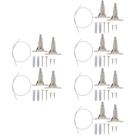 RENACLIPY Silver Furniture Wall Anchors 6 Sets Anti Tip Baby Proofing Safety Straps
