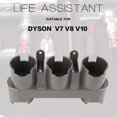 thumbnail image 1 of Soporte para accesorios de montaje en pared, juego de convertidor de adaptador para Dyson V11 V10 V8 V7, soporte de montaje en pared de repuesto para aspiradora Dyson (gris, con piezas ZefeiWu 9024735244240, 1 of 1