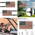 thumbnail image 5 of Jeiento Golf Cart Seat Cover 4 Piece with Steering Wheel Cover and Golf Cart Flags American Flag Golf Cart Seat Cushions Cover 13-14 Inch Steering Wheel Covers 2PCS Golf Cart Banner, 5 of 5