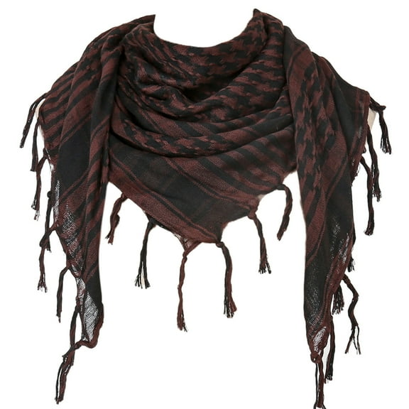 Necvior Headwrap Shemagh Scarf Desert Arab Keffiyeh Headscarf for Arabian Neck Wrap Windproof