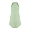 thumbnail image 4 of ReTeiv Summer Dresses for Women 2024,Women's V-Neck Dress Sleeveless Solid Dress Casual Round Back Collar Pullover Sundress, 4 of 6