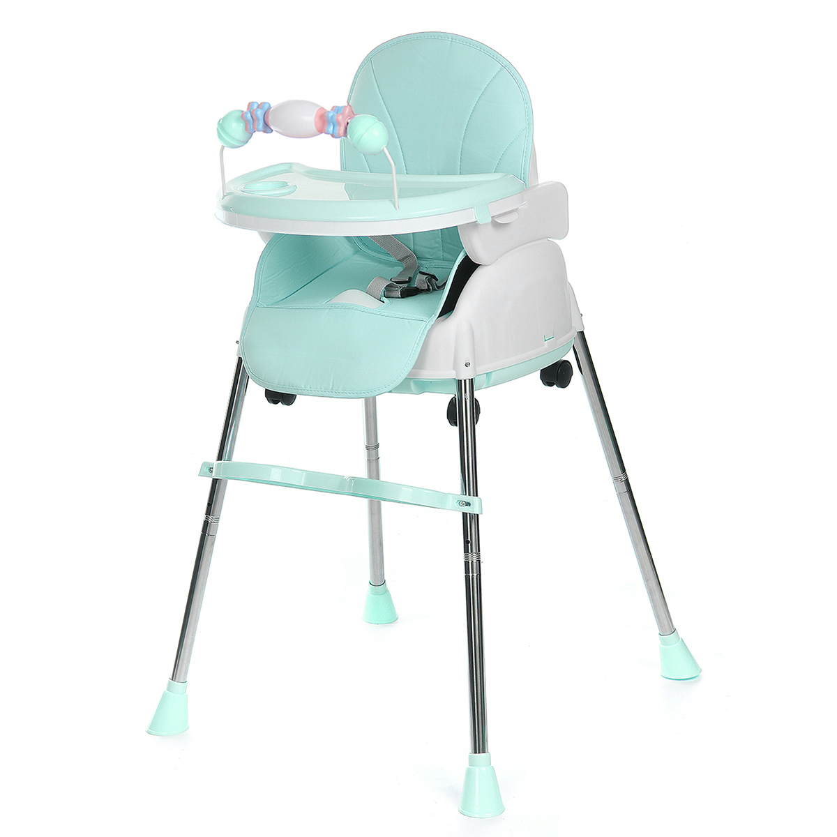 Foldable Baby High Chair,Adjustable Baby Feeding Dining Booster Table