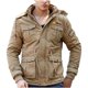 thumbnail image 2 of Puntoco Chaqueta Informal Con Capucha Desmontable Y Manga Larga Con Cremallera Y Bolsillo De Color Sólido Para Trabajo De Terciopelo Grueso Retro Para Hombre, 2 of 6