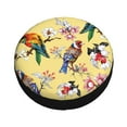 thumbnail image 3 of Bingfone Beautiful Bright Birds And Flowers Spare Tire Cover Weatherproof Universal Wheel Protectors For Rv Camper Travel Trailer Suv Truck 17 Inch, 3 of 9