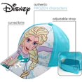 thumbnail image 2 of Disney Girls' Frozen Baseball Cap - 2 Pack Princess Elsa and Anna Curved Brim Strap Back Hat (2T-7), 2 of 6