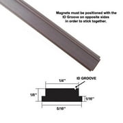 Flexible Magnetic Strip Insert for Framed Swing Shower Doors - 75" long