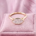 thumbnail image 5 of solitaire jewels 1.5CT East West Bezel Set Marquis Moissanite Engagement Ring For Women, 14K Yellow Gold, 5 of 9