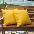 Belham Living Outdoor Solid PolyesterThrow Pillow, 16" x 16", Blue, Set