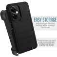 thumbnail image 3 of For OnePlus Nord N30 5G Case Built in Screen Holster Belt Clip Fits Otterbox - Black Stripe, 3 of 9