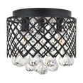 thumbnail image 2 of Living District LD5010F10MB Tully 3 Light Matte Black Flush Mount, 2 of 4