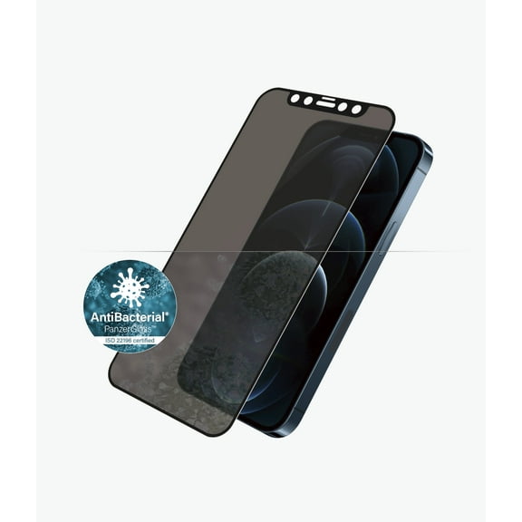 PanzerGlass iPhone 12 Pro Max Privacy Screen Protector, Black