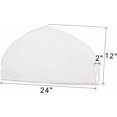 thumbnail image 2 of Shoulder Covers for Clothes (Set of 15) Breathable Garment Dust Covers Protectors with 2" Gusset for Suit, Coats, Jackets, Dress Closet Storage White, 2 of 4