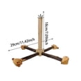thumbnail image 2 of Wooden Parrot Play Gym With Rotating Stand Bird Activity Center Chew For Large Medium Birds, 2 of 3