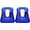 Dark Blue, variant on 2 Pack Inflatable Swim Training Vest, 2 Color Options Blue & Black Lightweight Water Float Jacket for Adult Pool Beach Swimming Water Sports