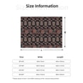 thumbnail image 5 of Rateoe Retro Floral Pattern Flannel Throw Blanket, Ultra-soft Blanket for Bed, Couch, Car, Hypoallergenic Anti-pilling blanket-60"x50"(Horizontal), 5 of 6