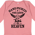 thumbnail image 4 of Inktastic Handpicked for Earth By My Titi in Heaven with Angel Wings Boys or Girls Long Sleeve Baby Bodysuit, 4 of 5