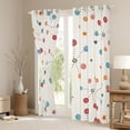 thumbnail image 3 of jejeloiu Colorful Circle Pattern Blackout Curtains Set of 2 (52x84 Each),Abstract Geometric Circular Window Curtains For Girls Boys, 3 of 6