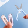 thumbnail image 4 of Deals! 1 Pack Mini Folding Scissors With Key Chain Mini Telescopic Small Foldable Scissors Portable Pocket Travel Scissors Retractable Kids Shears Sharp For Cutting Scrapbooking Crafting H, 4 of 9