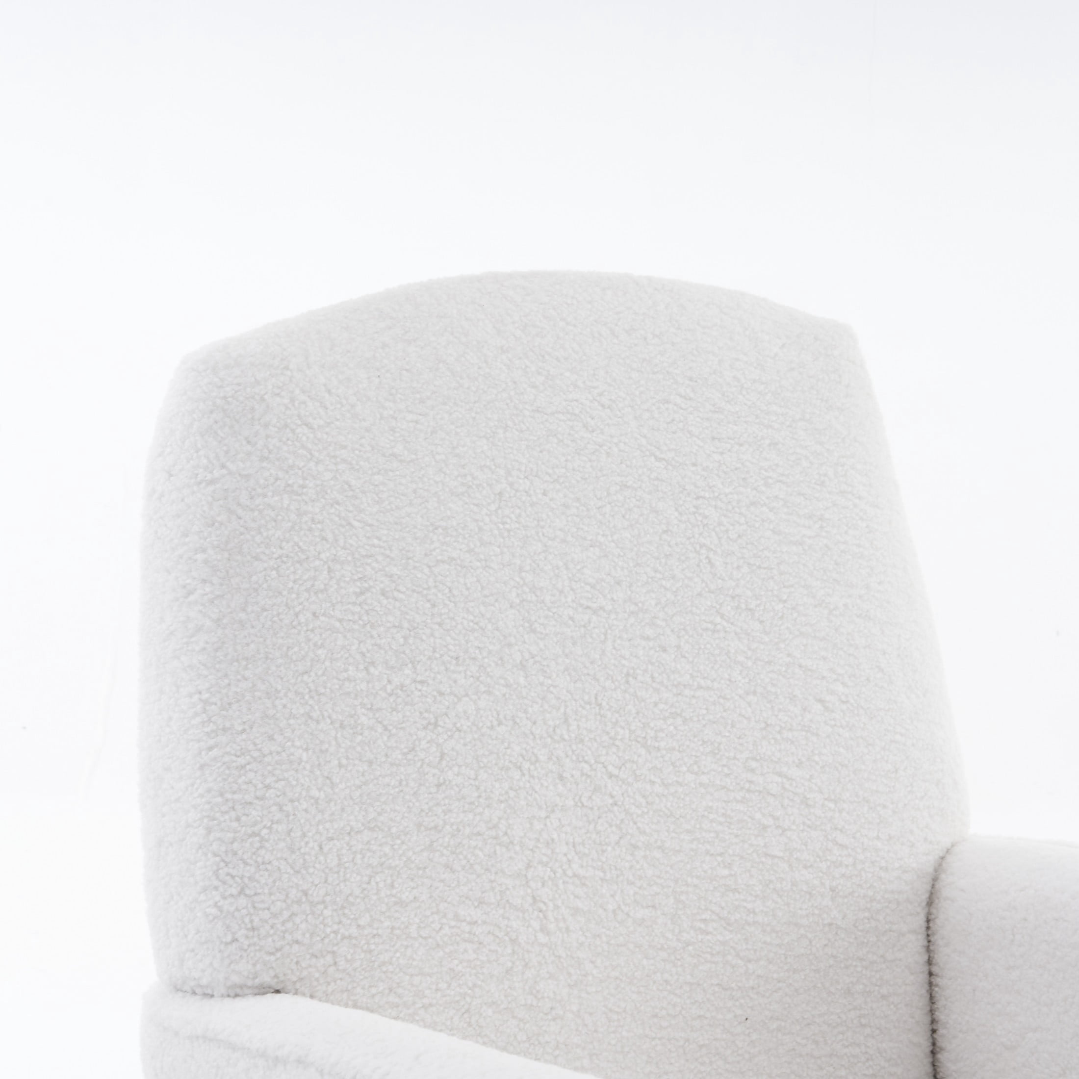 Noble House Nesta Upholstered Glider Rocking Chair, Reclining Nursery Armchair with Adjustable Footrest, Ivory