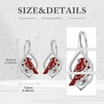 thumbnail image 5 of DOLIOX Cardinal/Frog/Ladybug Earrings 925 Sterling Silver Animal Earrings,Leverback Jewelry Gifts for Your Own Friends and Family, 5 of 10