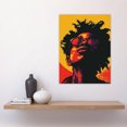 thumbnail image 4 of Artery8 Pop Art Man in Shades Afro Yellow Red Summer For Living Room Large Wall Art Poster Print Thick Paper 18X24 Inch, 4 of 5