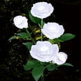 thumbnail image 2 of Spencer LED Solar Flower Light Waterproof Landscape Lights with 5 Rose Flowers, Solar Garden Lights Floral Outdoor Stake Lights for Patio Yard Lawn Pathway Decor, White, 2 of 12