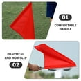 thumbnail image 2 of QIFULL Red Signal Flag for Competition with Comfortable Sponge Handle for Referee Use, 2 of 8