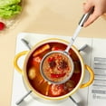 thumbnail image 4 of Opvise Fine Mesh Skimmer Spoon Professional 304 Stainless Steel Food Grade Long Handle Dishwasher Safe Skimmer S, 4 of 7