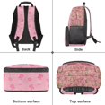 thumbnail image 5 of KUIFORTI Pink Rose Axolotl Print Kids School Backpack for Elementary Students Lightweight Large Capacity Backpack with Adjustable Straps Back to School Supplies for Kids, 5 of 7