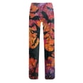 thumbnail image 7 of Halloween Pajamas Pants for Women Ladies Drawstring Pumpkins Ghost Pajama Cute Soft Long Wide Leg Pj Pants Purple XL, 7 of 7
