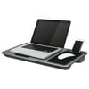 LapGear LapDesk Deluxe - Notebook pad - 17" - silver carbon