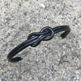 thumbnail image 5 of Black Infinity Knot Cuff Bracelet Stainless Steel Non Tarnish Adjustable, 5 of 5