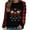 01 Red2, variant on Weiqiqre Women Fall Clothes Christmas Shirt Women Gnomes Plaid Splicing Raglan T-Shirt Xmas Holiday Casual Long Sleeve Tee