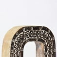 thumbnail image 3 of HANDMADE ECO-FRIENDLY "O" WOOD ALPHABET LETTER BLOCK FOR WALL MOUNT & TABLE TOP DÉCOR- , Natural Antique Color, Traditional Design, Letter Block For Study Room, Kids Room, Living Room, Cabin, Offices, 3 of 5