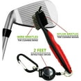 thumbnail image 2 of Golf Double-Sided Cleaning Brush Retractable Zipper Wire Groove Cleaning Tool Gof Accessories, 2 of 7