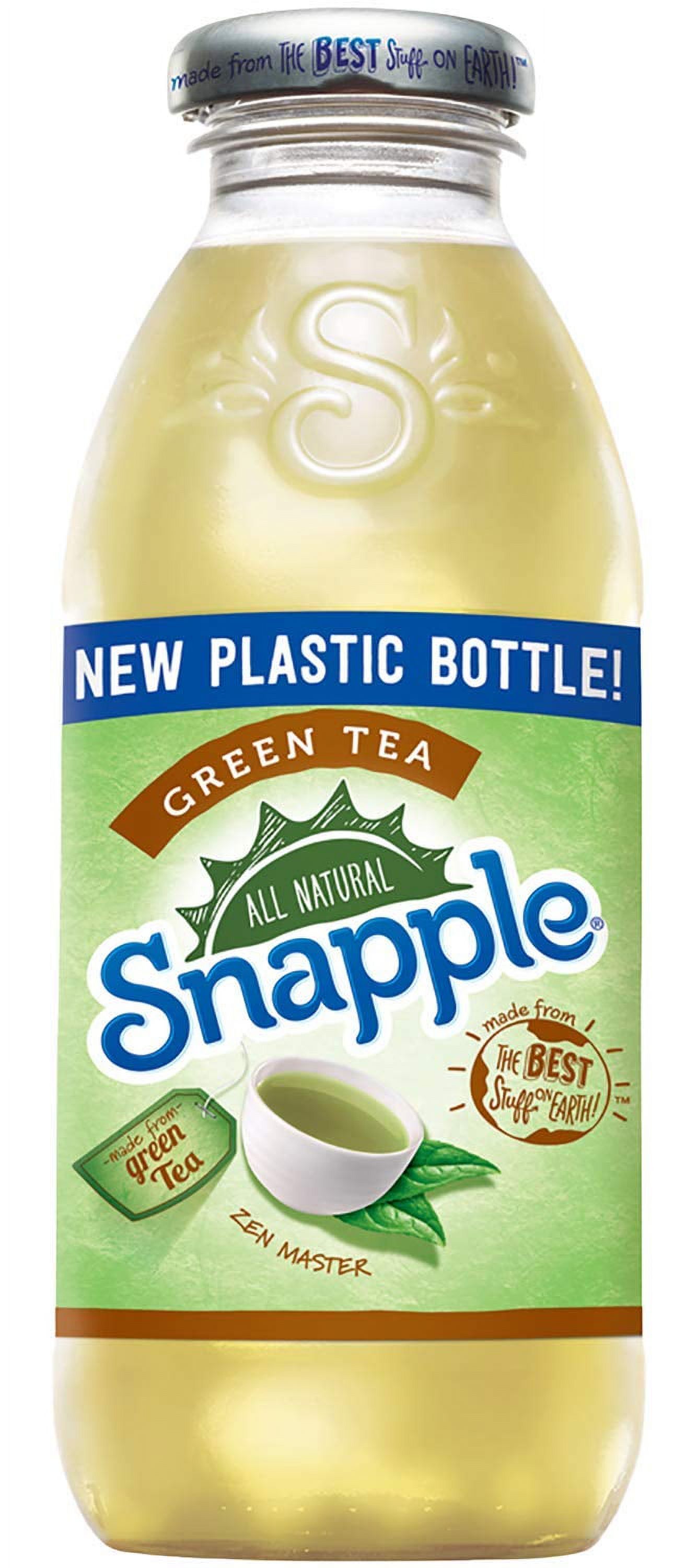 Snapple Green Tea, All Natural, 16 Fl Oz (Pack of 8, Total of 128 Fl Oz)