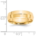 thumbnail image 3 of 14K Yellow Gold 14Ky 6mm Knife Edge Comfort Fit Band Size 8.5 Made In United States kec060-8.5, 3 of 5