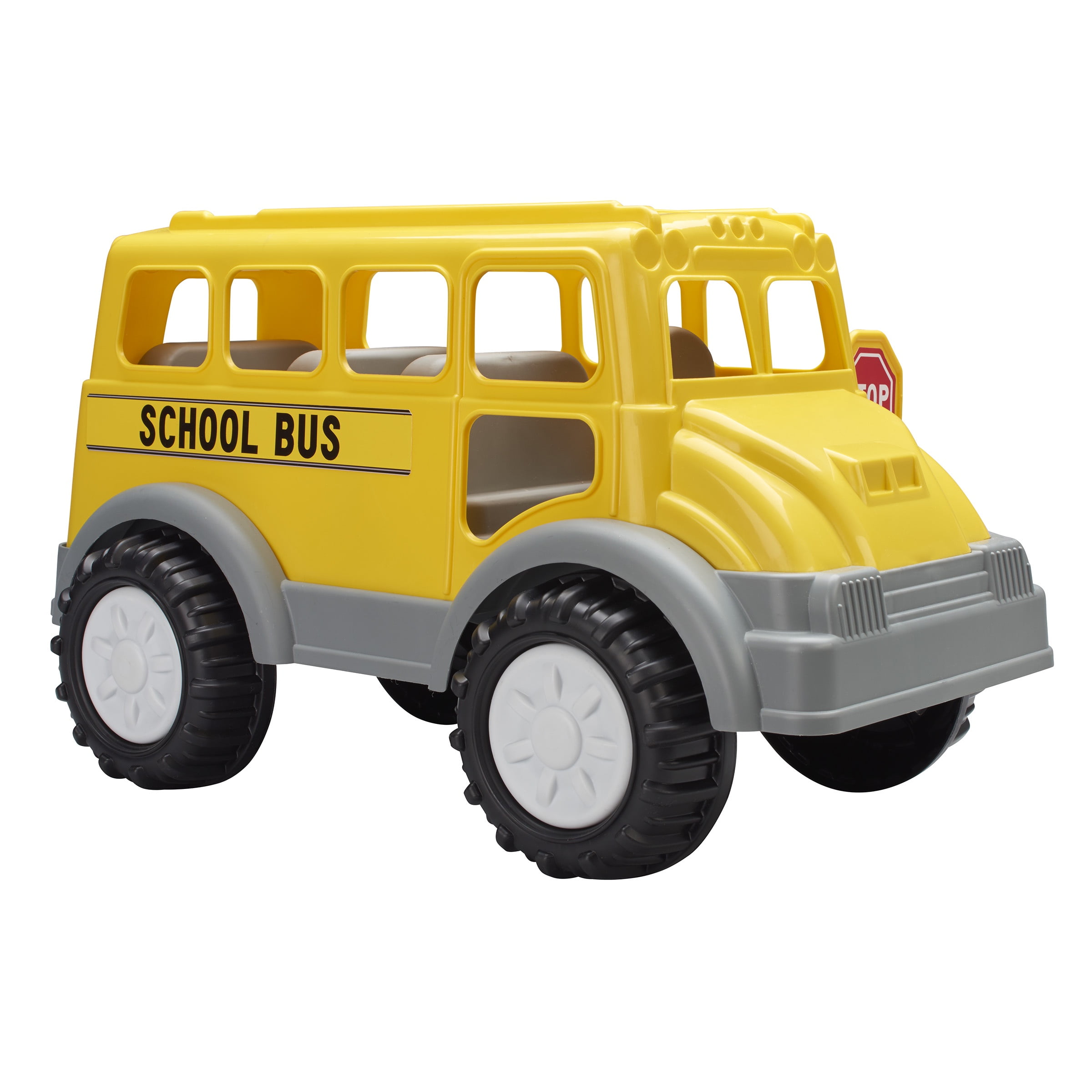 American Plastic Toys Gigantic School Bus for Indoors or Outdoors, Ages 2+