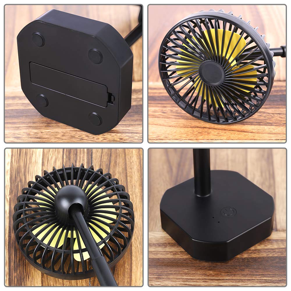 Quiet Portable Cooling Fan Adjustable Tilt with 3 Speeds - USB Powered
