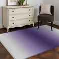 thumbnail image 3 of Dark Purple Grey Ombre 2.7x5 Area Rugs, Modern Abstract Art Gradient Non-Skid Rubber Backing Large Rectangle Rugs - Living Room Bedroom Home Office, Indoor Floor Mat Carpets Washable Rug, 3 of 9