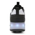 thumbnail image 4 of Kids Roller Skates Light up Shoes with Wheels Shoes LED USB Charging Roller Sneakers for Girls Boys Birthday Christmas Gift ﻿, 4 of 19