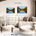 thumbnail image 3 of Elephant Stock Maroon Bells Mountain Scene Wall Art - Horizontal Canvas Wall Art - Living Room Wall Decor - Nature Canvas - Brown And Blue Decor - 30" x 20", 3 of 4