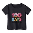 thumbnail image 4 of Unisex Kids Letter Print Short Sleeve Tee, Soft Casual Top for Boys and Girls, Back to School T-Shirt, Cotton Crewneck, Funny Tops, Basic Tees, 4 of 4