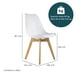 thumbnail image 2 of Set Comedor Oslo Mundo In Melamina 120 Negro 4 sillas Frankfurt Blanco Minimalista, 2 of 8