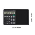 thumbnail image 3 of Double Power Calculator And Writing Pad With Large Screen Solar Charging Portable Silents Operation For Students Professionals White, 3 of 4